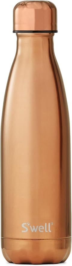 S'well Vacuum Insulated Stainless Steel Water Bottle, 17 oz, Rose Gold | Amazon (US)