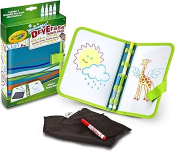 Crayola Washable Dry Erase Travel Pack, Whiteboard for Kids, Ages 4, 5, 6, 7 | Amazon (US)