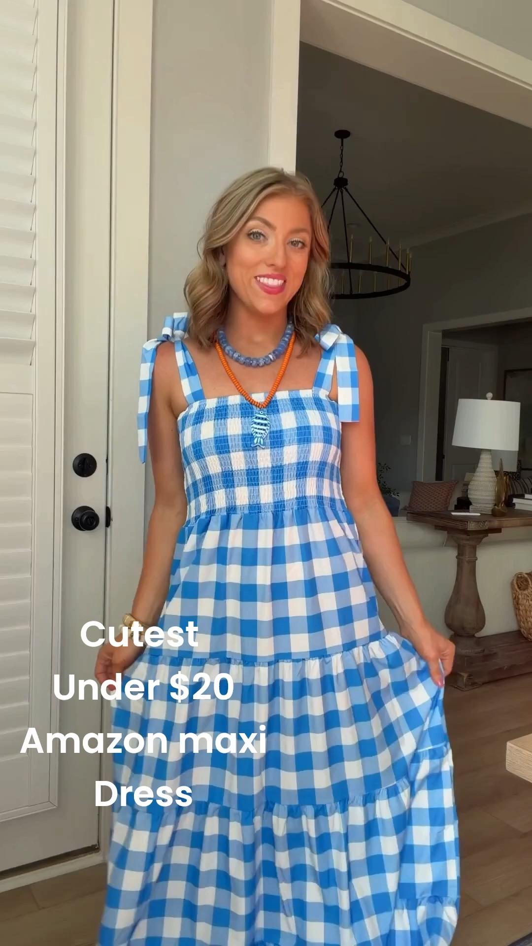 Blue gingham is one of my favorite summer trends, and this gorgeous maxi dress is perfection! 💙 The smocked bodice creates such a flattering fit, while the adorable tie straps and flowy skirt make it comfortable enough to wear all day. It’s perfect for baby showers, church, brunch, family photos, vacations, or any summer event.

If you’ve been searching for the perfect blue gingham dress, Amazon maxi dress, modest summer dress, or affordable vacation dress, this one checks every box. It runs true to size and feels even prettier in person!

#AmazonDress #GinghamDress #BlueDress #SummerDress #AmazonFashion #VacationStyle #MaxiDress #AffordableFashion #SummerOOTD #BrunchStyle #ResortStyle #DressSeason

#LTKootd #LTKPetite