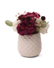 Faux Rose Hydrangea In Ceramic Pot | TJ Maxx