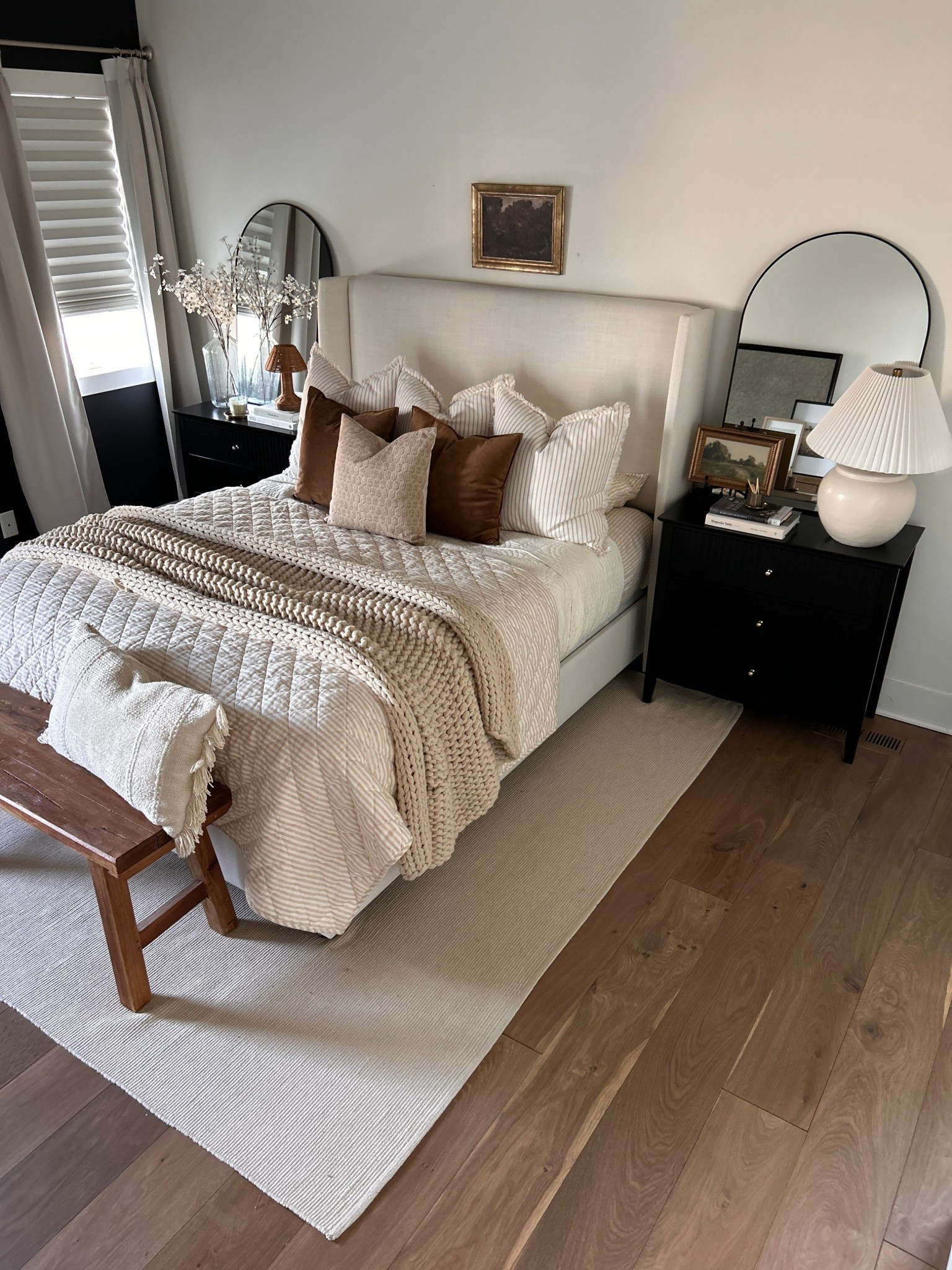 Neutral bedroom done right 🤍
Layered soft textures, warm wood tones, and calming neutrals to create a cozy bedroom that feels elevated but still livable. This space proves you don’t need a full remodel to get that designer look — just the right bedding, rugs, lighting, and decor.

Everything in this neutral bedroom is linked on LTK for easy shopping — perfect if you love timeless style, budget-friendly finds, and a calm, collected home aesthetic.

Follow @lafevreliving1 for more affordable home decor, neutral bedroom ideas, and cozy home styling ✨


neutral bedroom, cozy bedroom decor, neutral home decor, modern neutral bedroom, affordable bedroom decor, layered bedding, warm wood tones, minimalist bedroom, calming bedroom ideas, budget friendly home decor

#LTKdayinmylife #LTKHome #LTKSeasonal