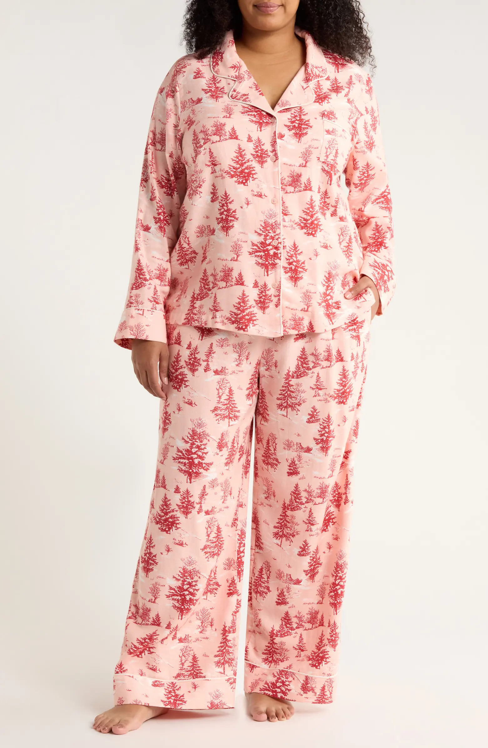 Cozy Cotton Blend Flannel Pajamas | Nordstrom