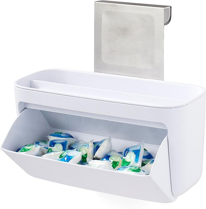 YouCopia DoorStash™ Dishwasher Pod Holder with Lid, Hanging Storage Container for Detergent, Sp... | Amazon (US)