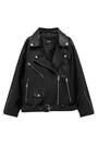 OVERSIZE FAUX LEATHER BIKER JACKET | PULL and BEAR UK