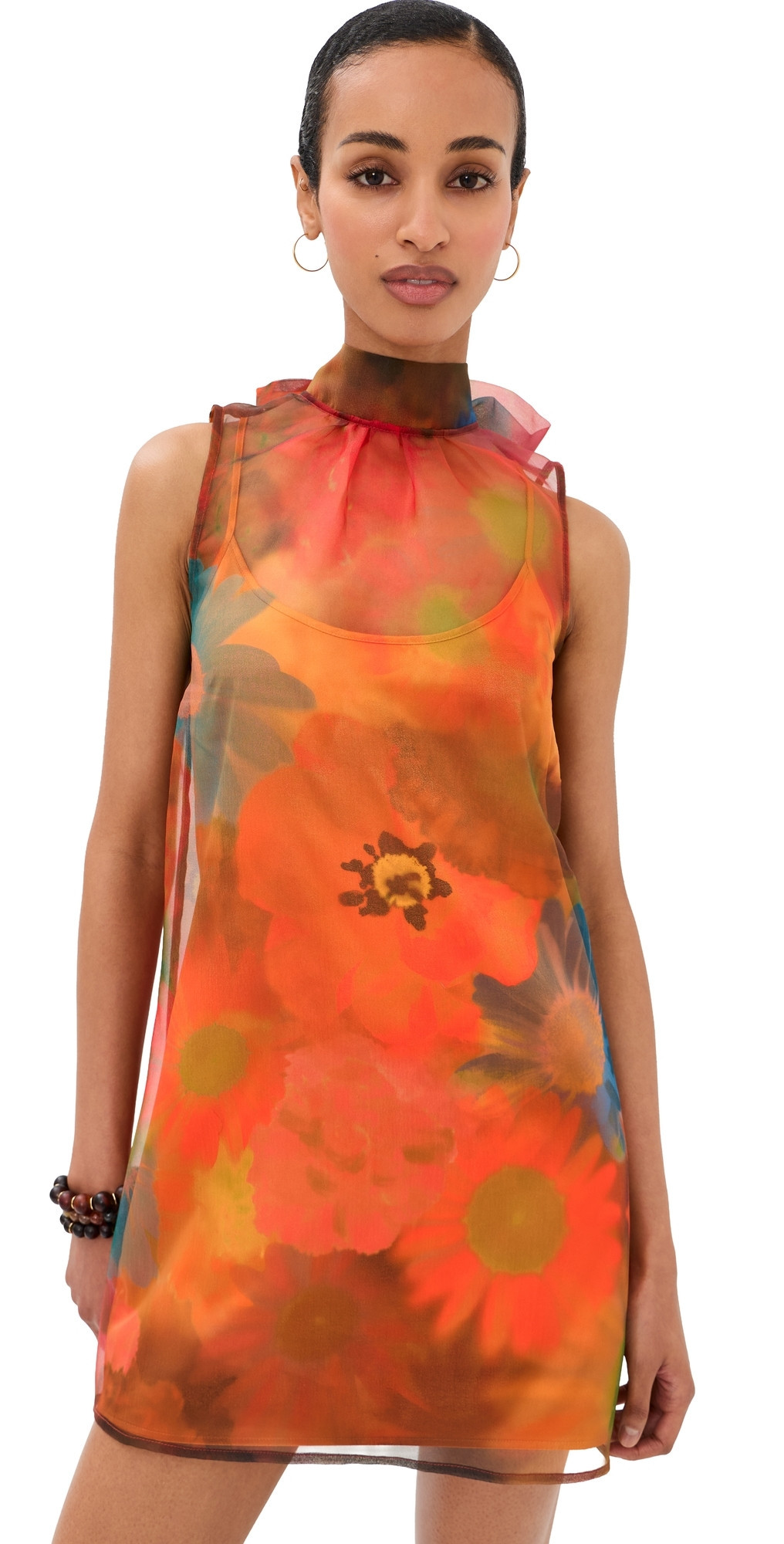 STAUD Albee Mini Dress Superbloom M | Shopbop