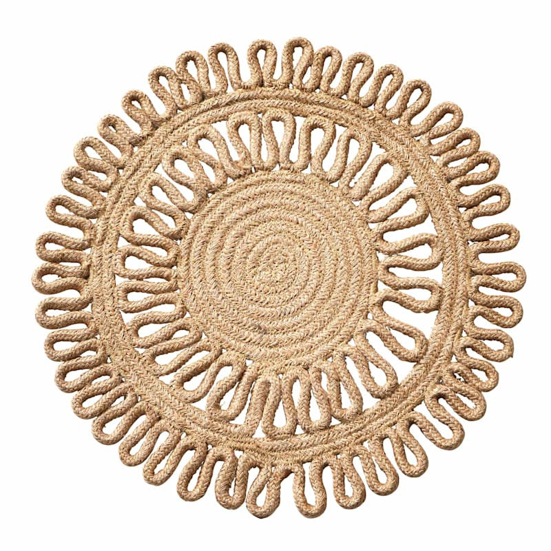 Natural Jute Round Placemat | At Home