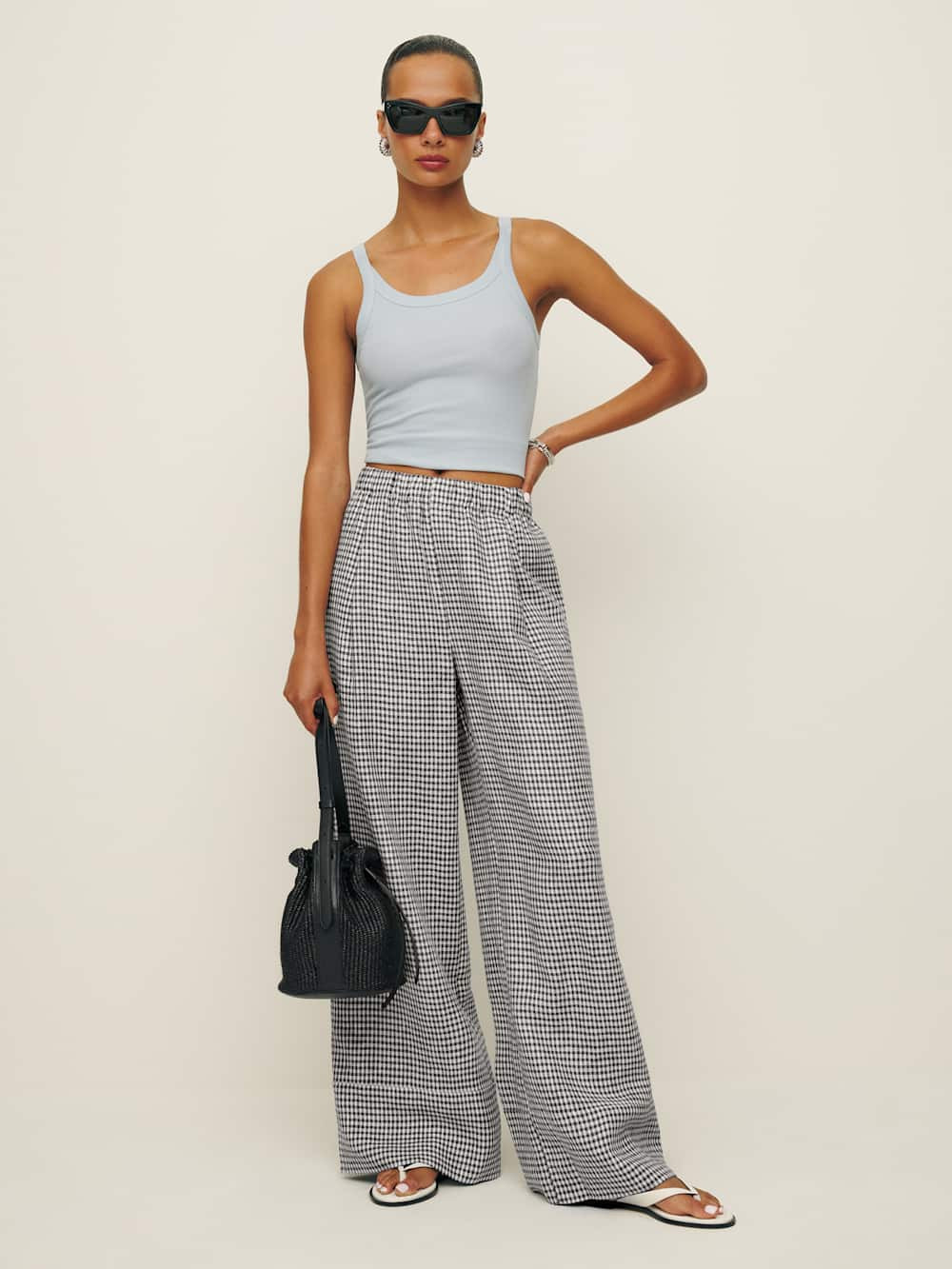 Fernando Linen Wide Leg Pant | Reformation (Global)