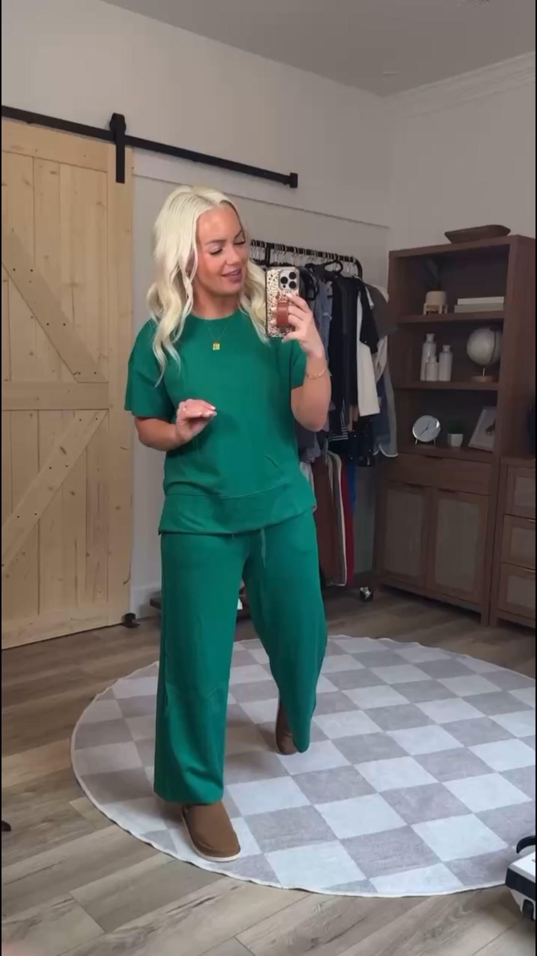 This green is absolutely stunning and definitely one of my favorite colors to wear. The fabric is unbelievably soft, like, sleep-in-it soft, and the fit is just as good. Everything about this set feels effortless, cozy, and so flattering. It’s one of those outfits that checks every single box.

#AmazonFashion #MatchingSet #GreenOutfit #WardrobeFavorites #ComfyAndCute #ClosetStaples #LoungewearGoals #SoftAndStylish #SpringStyle #EverydayOutfits