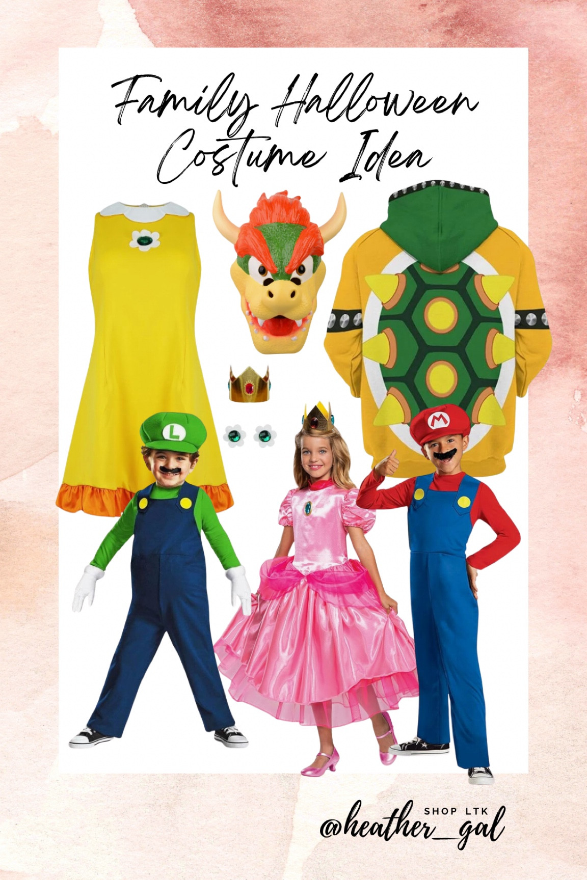 Family Halloween Costume Idea, Halloween costume, family costume, super Mario brothers costume, bowser costume, Mario costume, Luigi costume, daisy costume, princess peach costume, family matching costume, sibling costume, super Mario brothers, costume idea, Halloween costume, Amazon costume, Halloween party, trick or treating 

#LTKSeasonal #LTKFamily #LTKKids