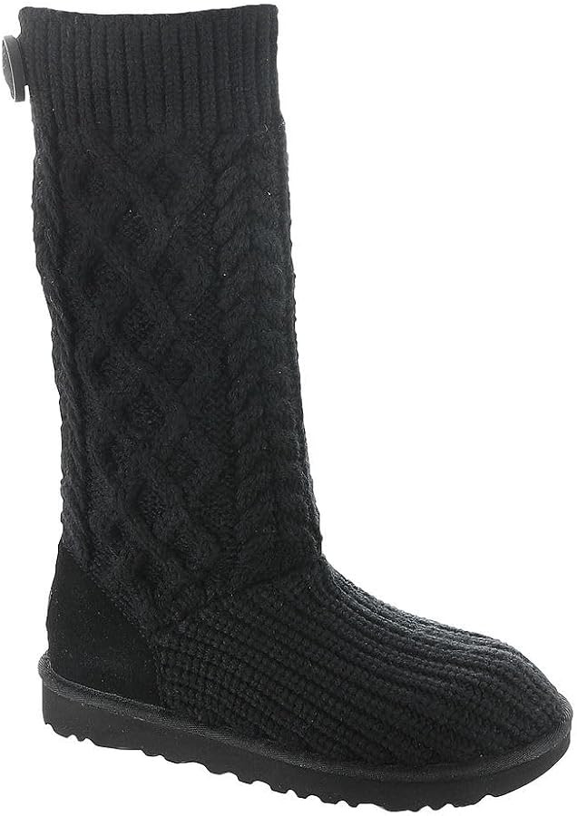 UGG Women's Classic Cardi Cabled Knit Boot | Amazon (US)
