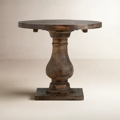 Farrer Solid Wood Pedestal End Table | Wayfair North America