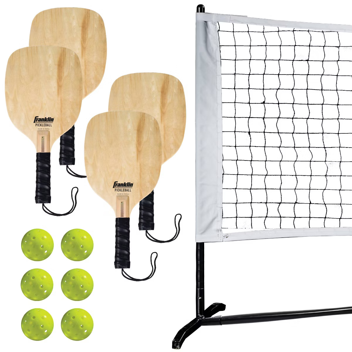 Franklin Sports Half Court Pickleball Net with Balls and Paddles | Target