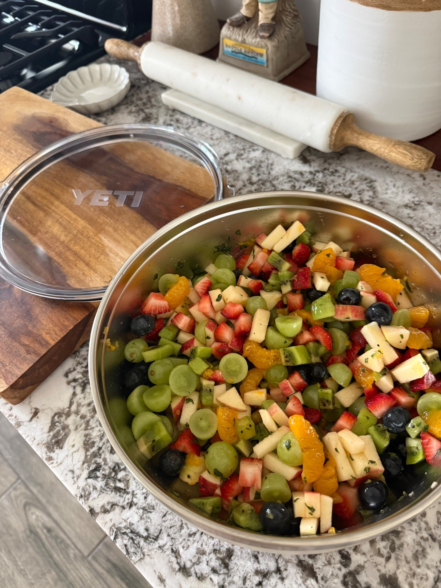This 3.6 qt YETI bowl is officially my summer MVP—perfect for fruit salad, pasta salad, ceviche… basically anything that needs to stay fresh + chilled in this AZ heat ☀️❄️

Big enough to feed a crew, cute enough to sit on the counter, and the lid = zero stress for storage or bringing it on the go 🙌

Linked for you 🫶 #LTKhome #summerhosting #yeti #kitchenfinds #entertainingessentials