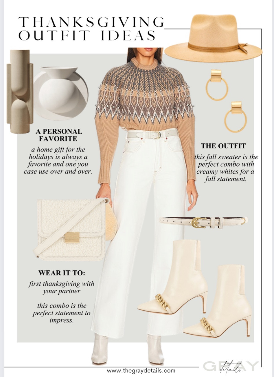 Thanksgiving outfit idea, fall outfit, white boots 

#LTKSeasonal #LTKHoliday #LTKstyletip