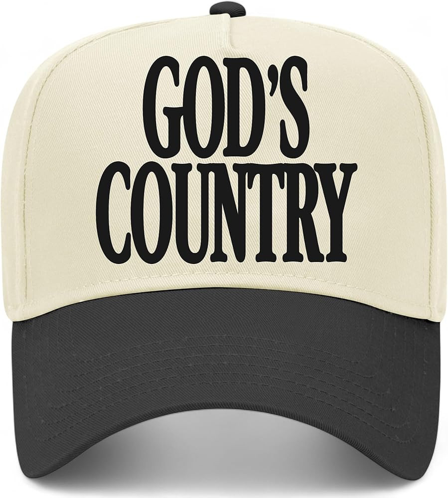 God's Country Hat | Premium Adjustable Christian Snapback Baseball Vintage Trucker Hats for Men &... | Amazon (US)