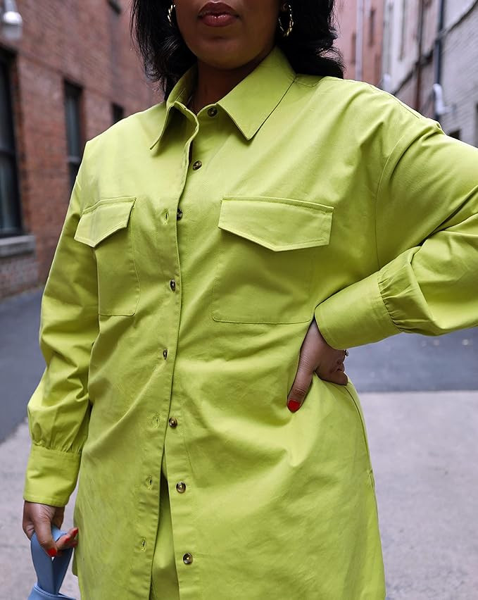 The Drop Women's Chartruese Shacket by @marcherobinson | Amazon (US)