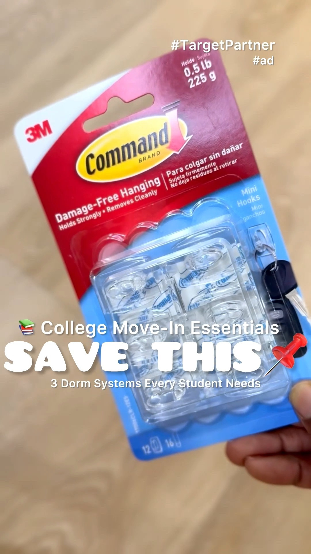 #ad These are the little things that make a big difference once move in day is over.
If you’ve got a student heading to college this fall, I’d prioritize these before worrying about the finishing touches:
✔️ Command™ Brand Hooks
✔️ Cord clips
✔️ Damage-free hanging solutions
✔️ Organization essentials
Everything is linked here to make shopping easier.
Happy move in season! @Target @Command #CommandPartner #TargetPartner #commandbrand

#LTKU #LTKmomlife #LTKstorytime