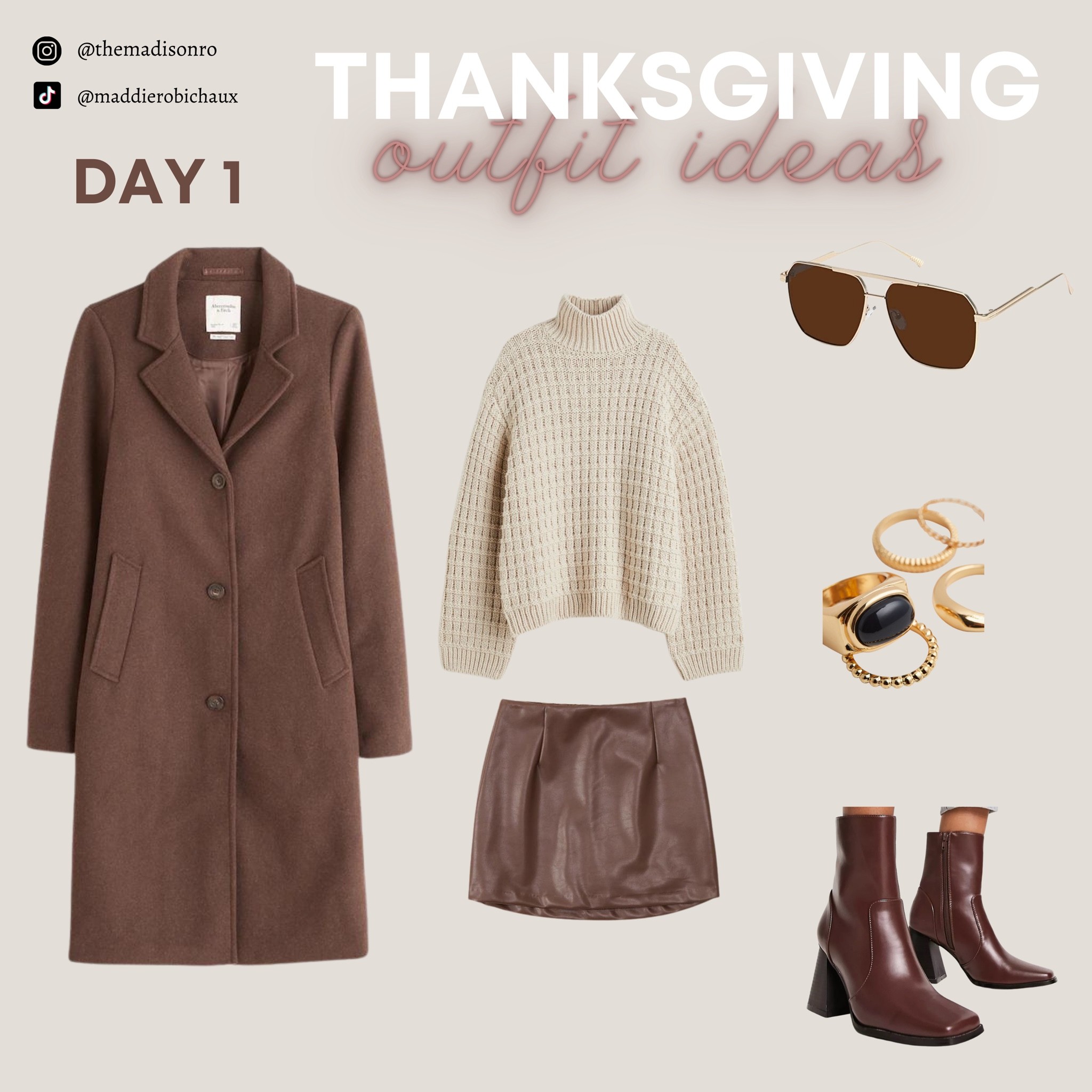 Day 1 of Thanksgiving Outfit Ideas! 
Brown Coat, Neutral Look, Thanksgiving Looks, Fall Outfit Ideas, Fall Trends, Brown Boots, Amazon Finds 

#LTKHoliday #LTKSeasonal #LTKsalealert