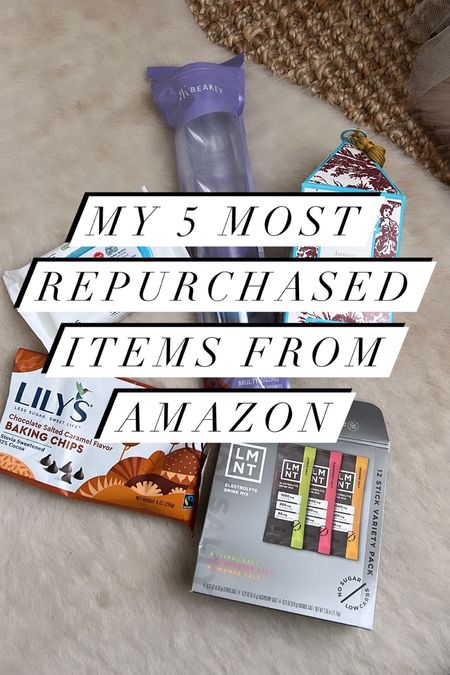 My 5 most repurchased items from Amazon 