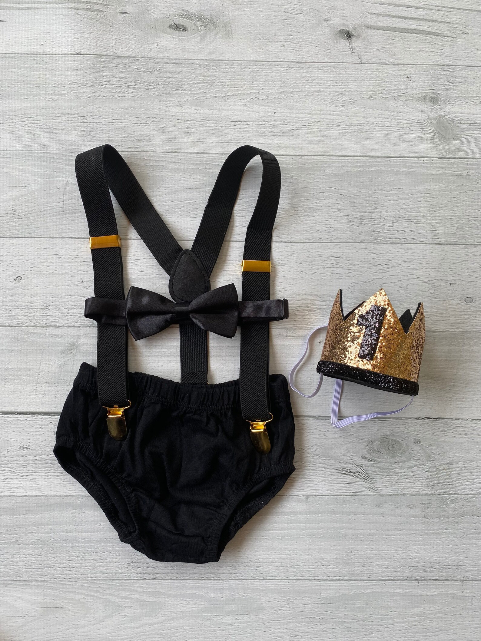 All Black Cake Smash Outfit Boy First Birthday Cotton Diaper | Etsy | Etsy (US)