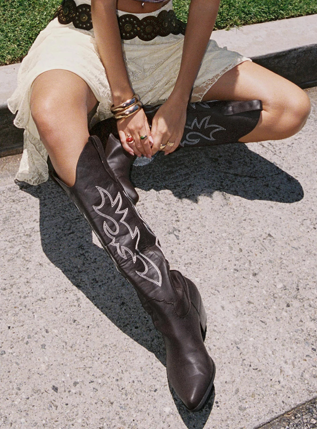Billini Urson Boots Chocolate / White | Princess Polly AU