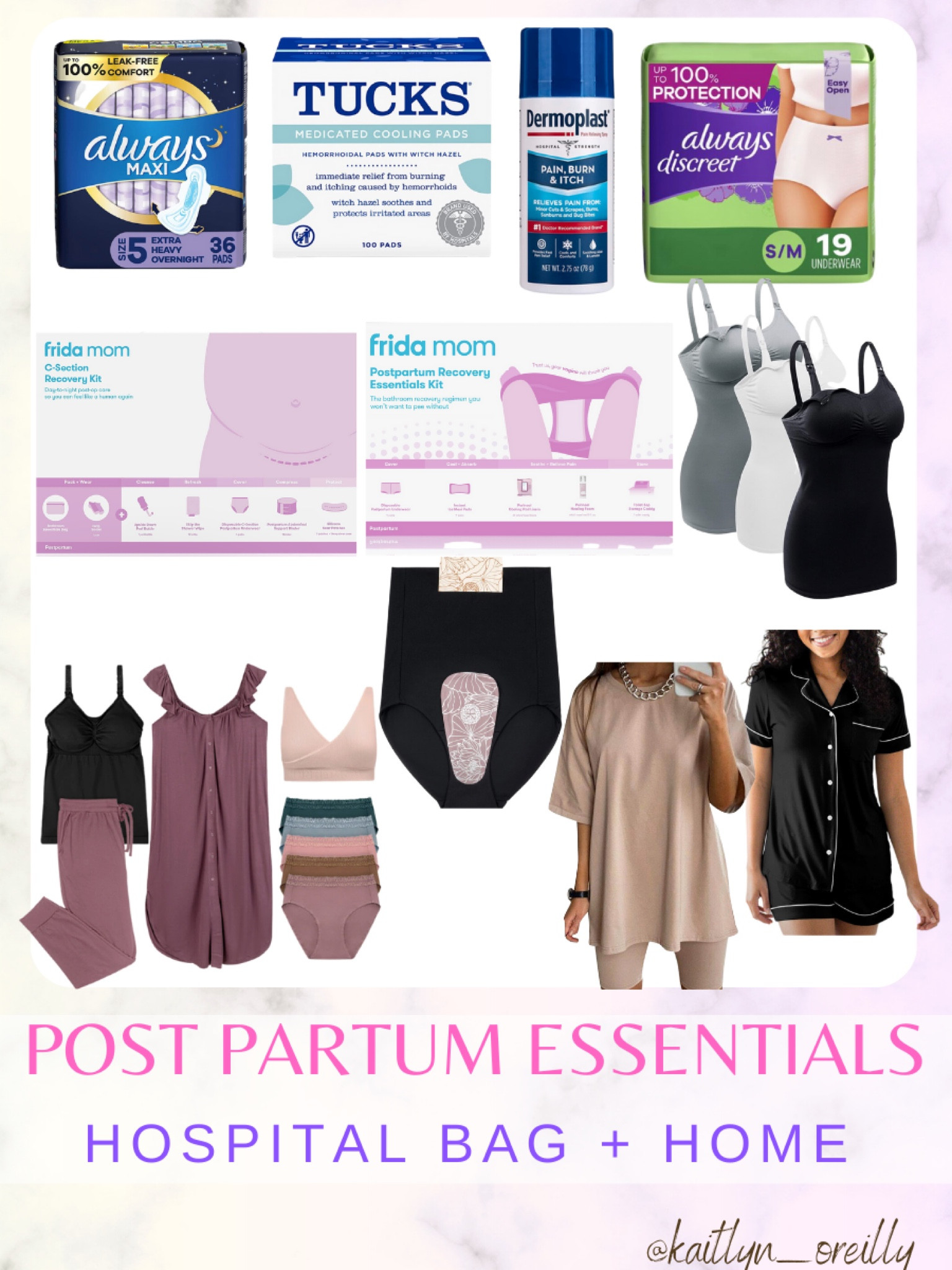 Postpartum and home essentials. You can use some of these for your hospital bag too! I packed the nursing tanks , a biker shorts set and have the cooling pad underwear from kindered bravely, their underwear set and a frida mom postpartum kit at home! #LTKbump #LTKbaby #LTKFind #LTKstyletip #LTKsalealert 



#LTKunder50 #LTKhome #LTKunder100