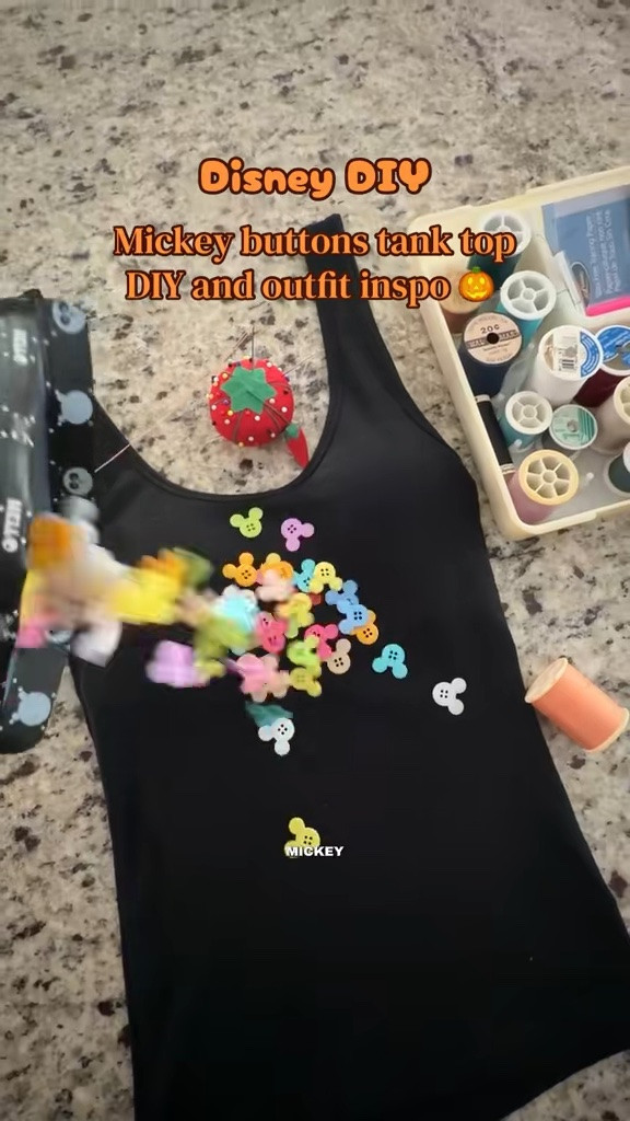 Mickey buttons tank top Disney diy.
Thank you for the inspo @dess I did orange for spooky season! Who is ready for Halloween and all the fall vibes

#LTKgrwm #LTKootd #LTKdayinmylife