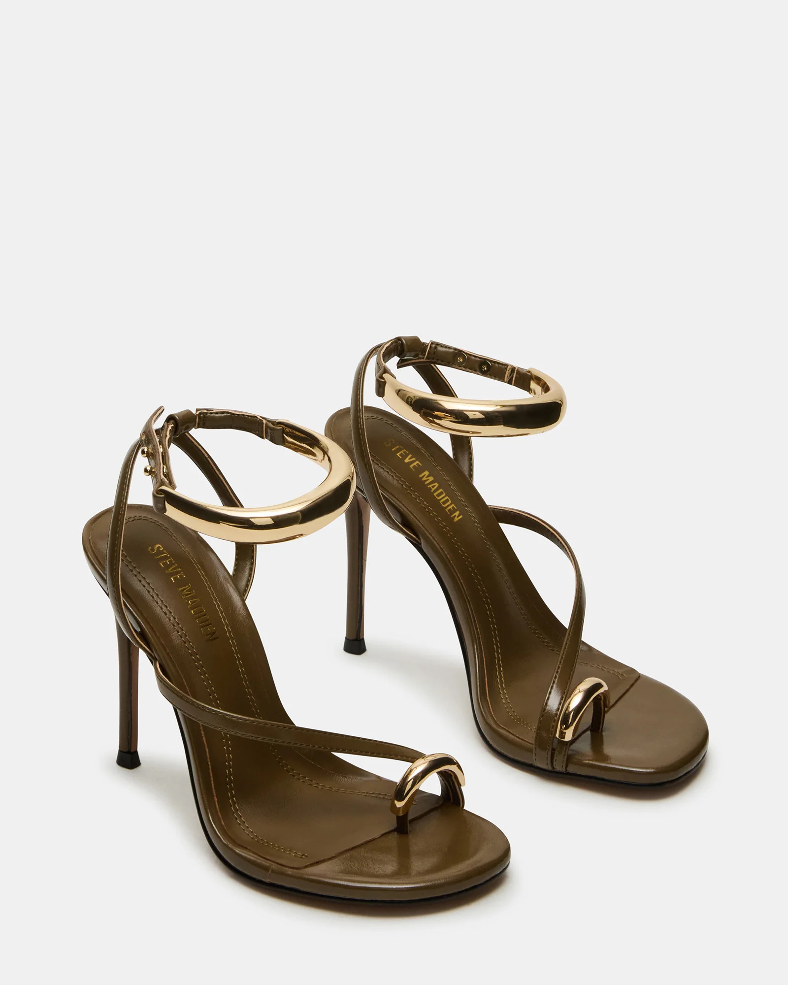 TIA Olive Open-Toe Stiletto Women's Heel | Steve Madden (US)