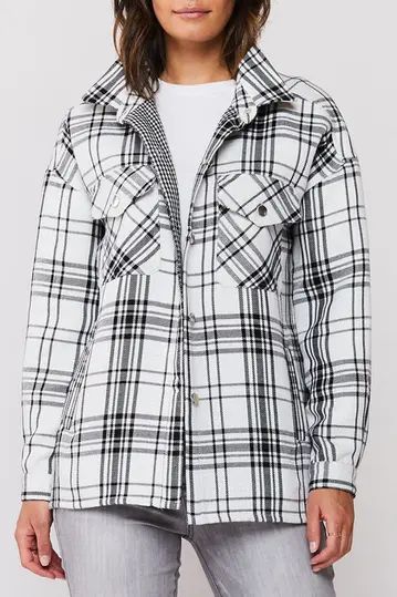 Marvela Snap Button Flannel Shirt | Nordstrom Rack