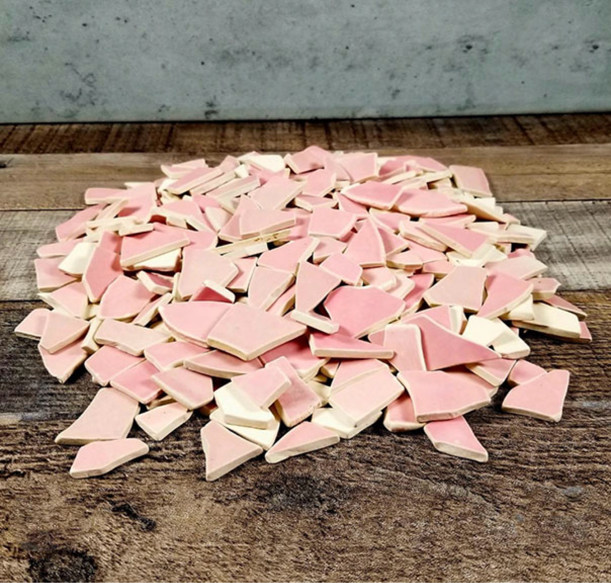 Sharing pink broken ceramic shards to use in mosaic art. 🩷 Pink is a rare color to find in shards, and these subtle shades are beautiful! 🩷 For mosaic tips, tutorials, inspiration, and so much more please visit my YouTube channel: YouTube.com/julieweilbacher. Follow @julieweilbacher on Instagram for all things mosaic art. pink tile - mosaic - broken tile - pottery shards - mosaics - ceramic shards - tile crafts - mosaic art

#LTKFindsUnder50 #LTKHome