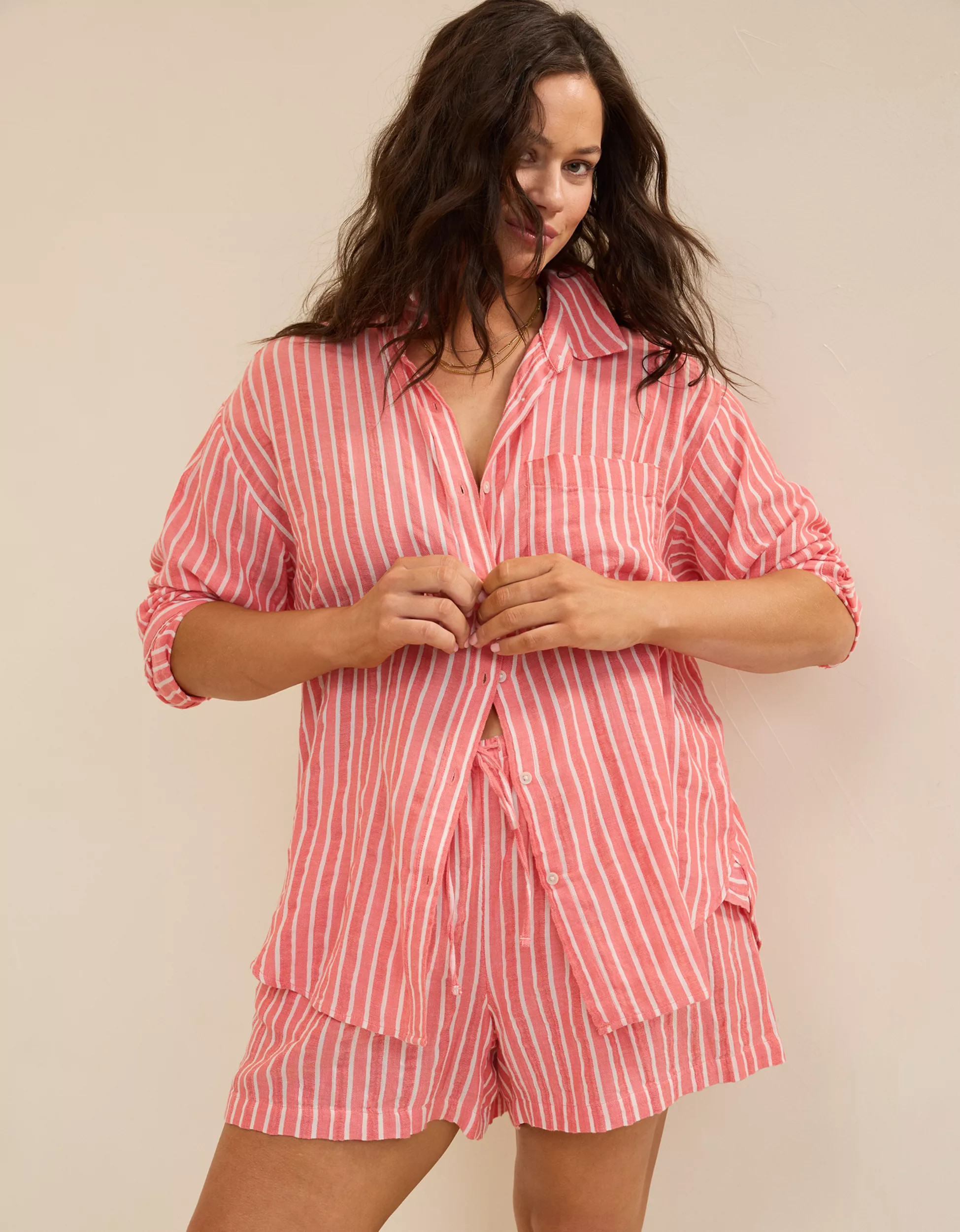 Aerie Day-Off Cover Up Shirt | Aerie
