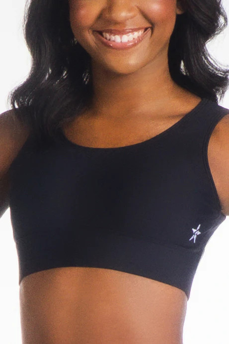 Mae Longline Sports Bra in Black | Rebel Athletic