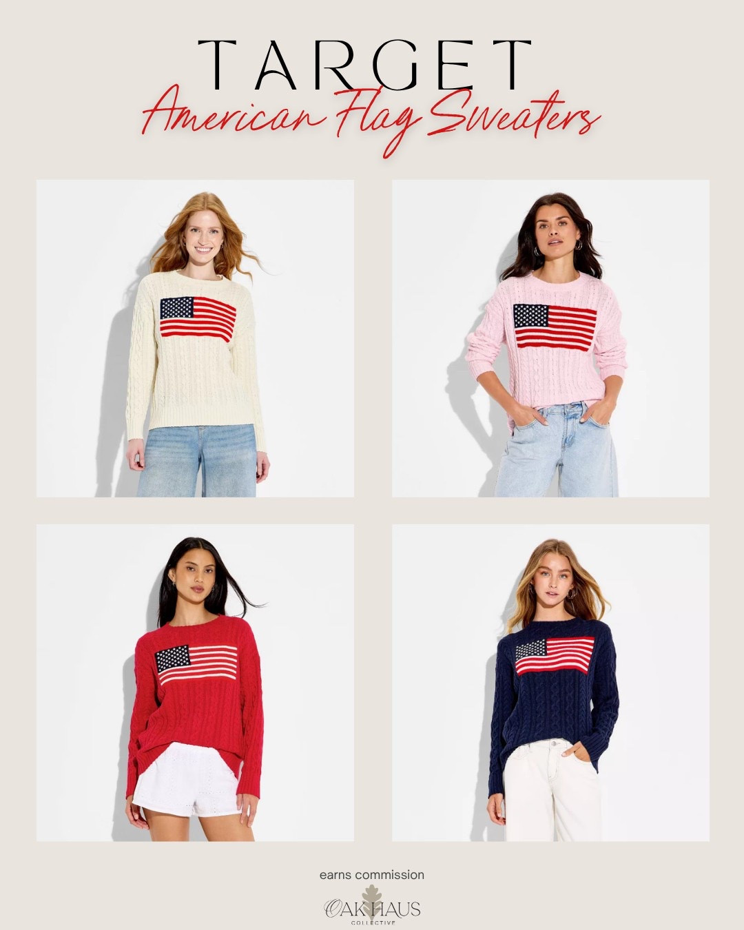How cute are these American Flag Sweaters from @Target

#targetfashion #targetsweater #fourthofjuly #4thofjuly

#LTKmomlife