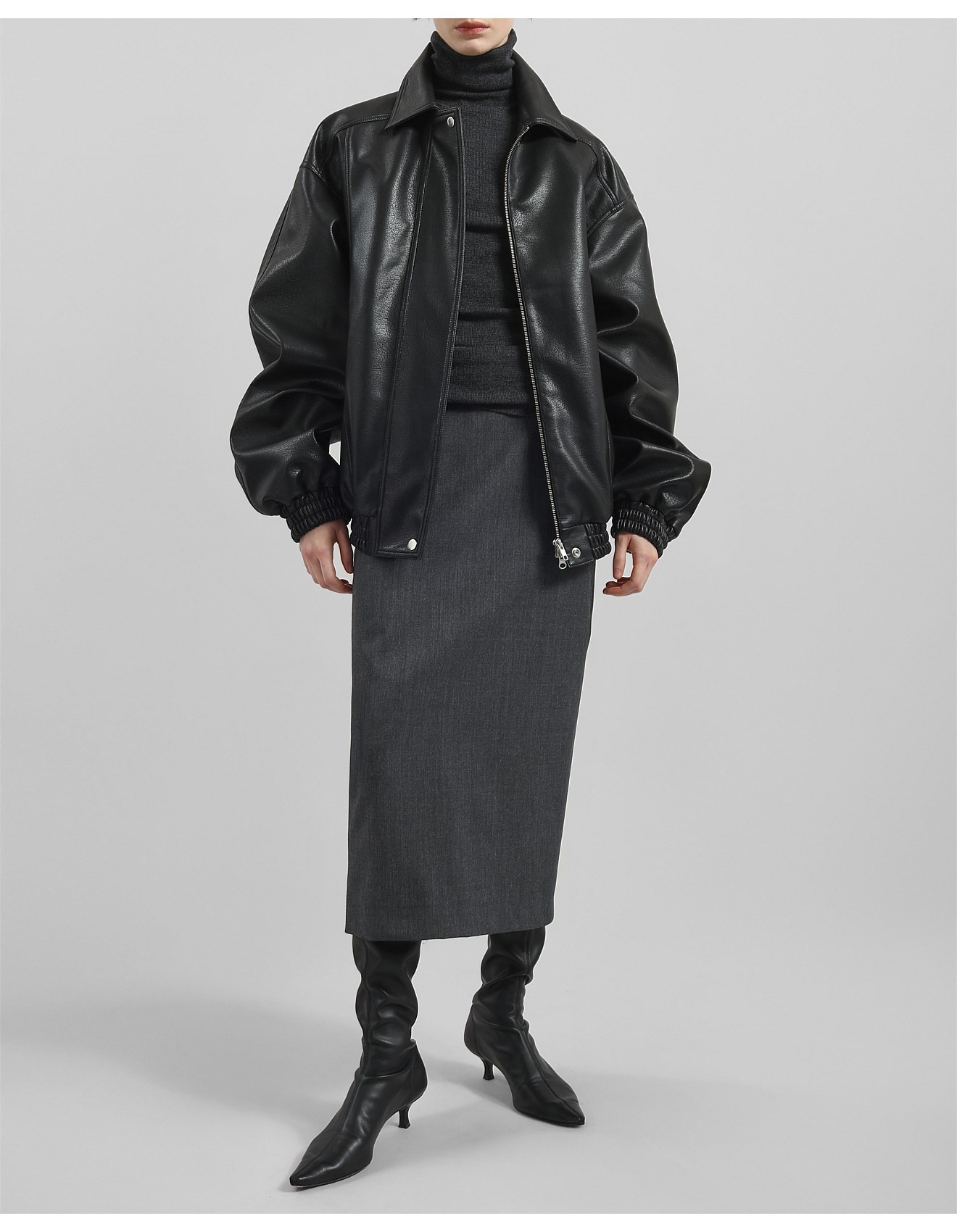 PRESCOTT FAUX LEATHER JACKET | David Jones (Australia & New Zealand)