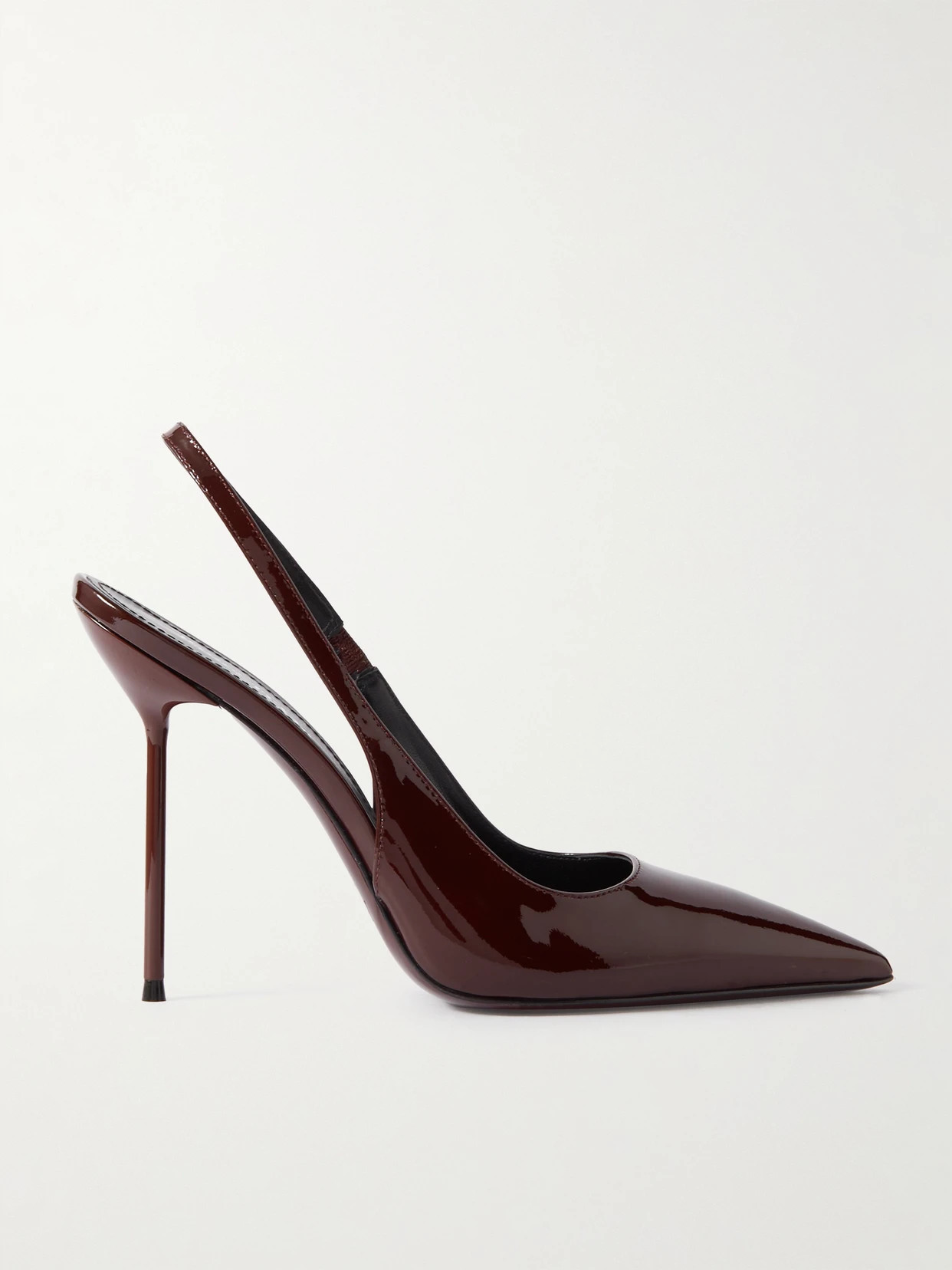 Paris Texas - Lidia Patent-leather Slingback Pumps - Burgundy | NET-A-PORTER (UK & EU)