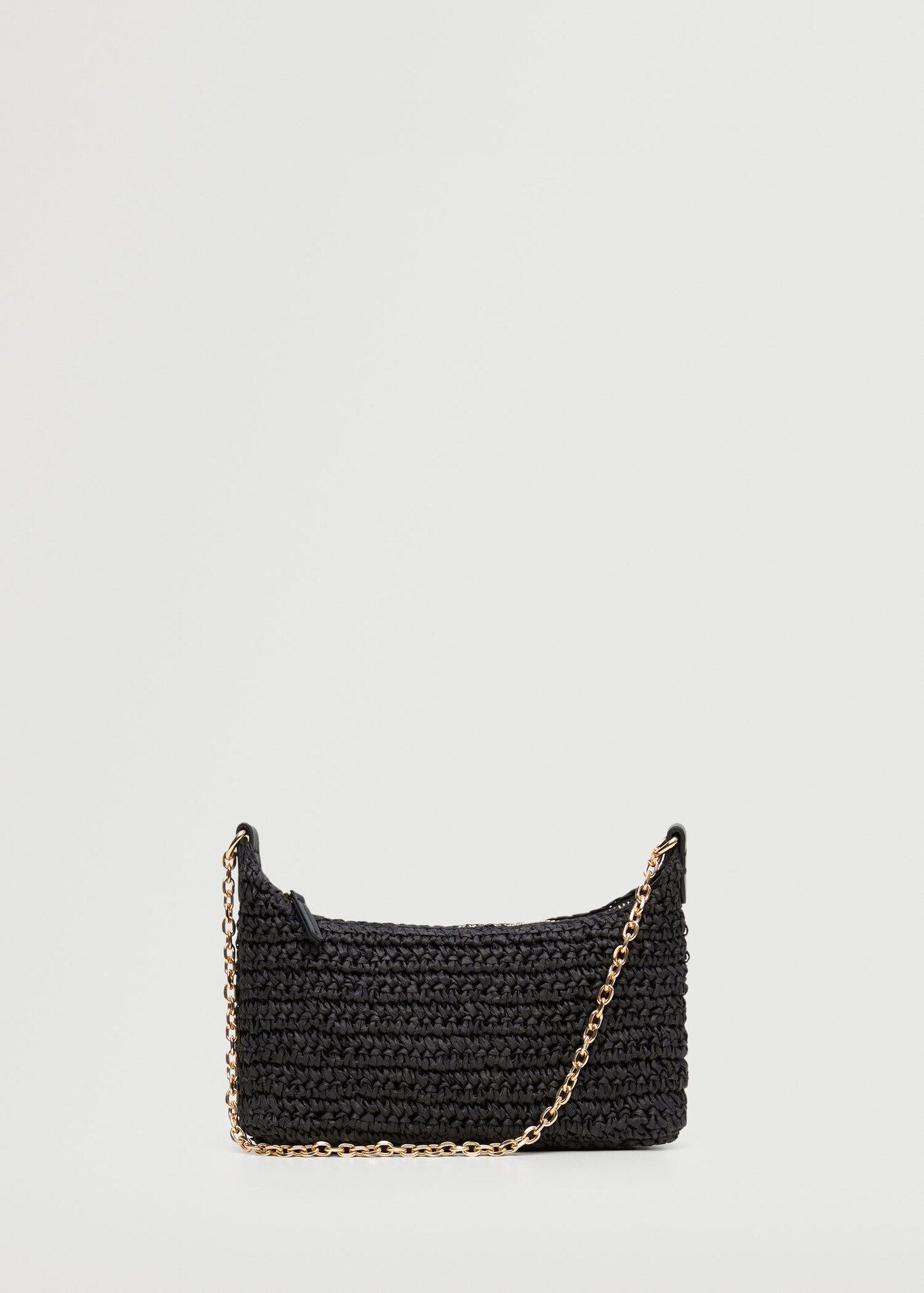 Raffia baguette handbag | MANGO (US)