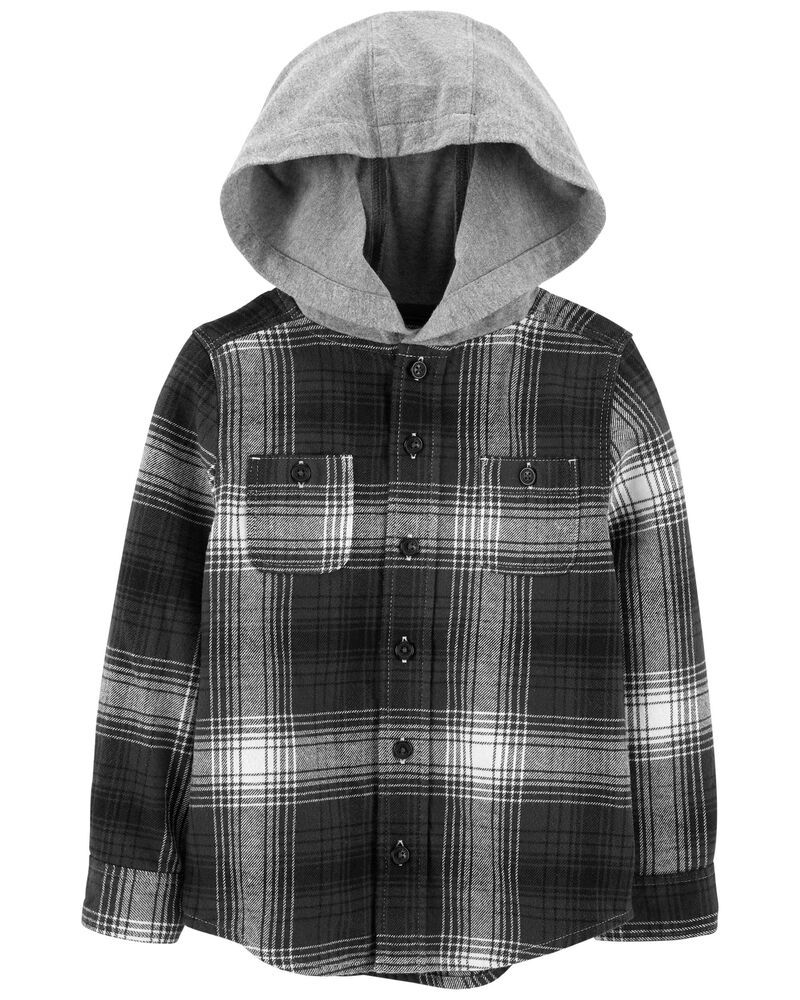 Hooded Flannel Shirt | Carter's