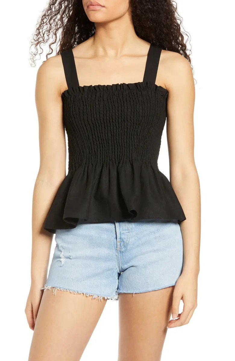 Smocked Peplum Tank | Nordstrom