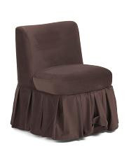 22.5x29 Velvet Poppi Pleated Skirt Accent Chair | Home | TJ Maxx | TJ Maxx