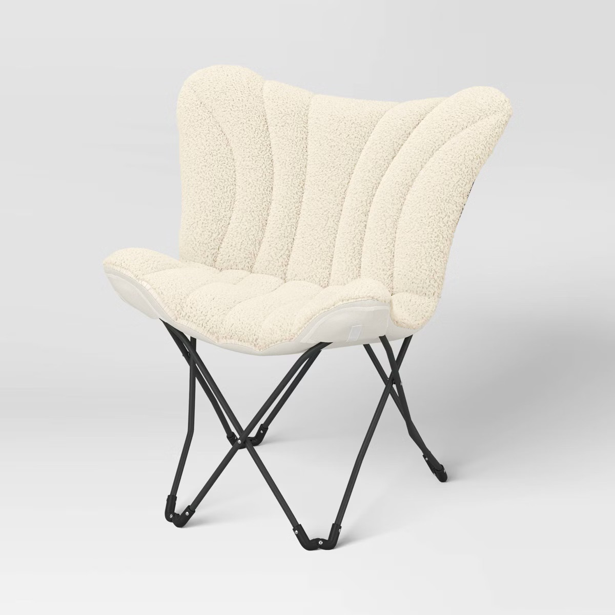 Butterfly Dorm Chair Cream Faux Shearling - Room Essentials™ | Target