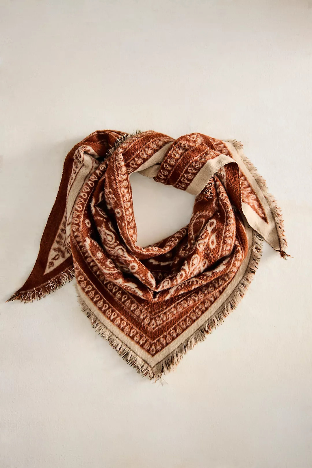 Cozy Paisley Triangle Scarf | Anthropologie (US)