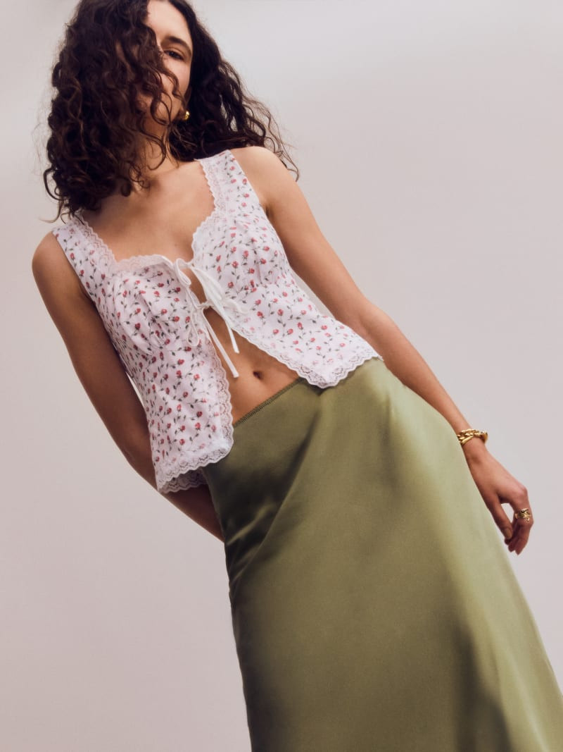 Rosalie Linen Top | Reformation (Global)