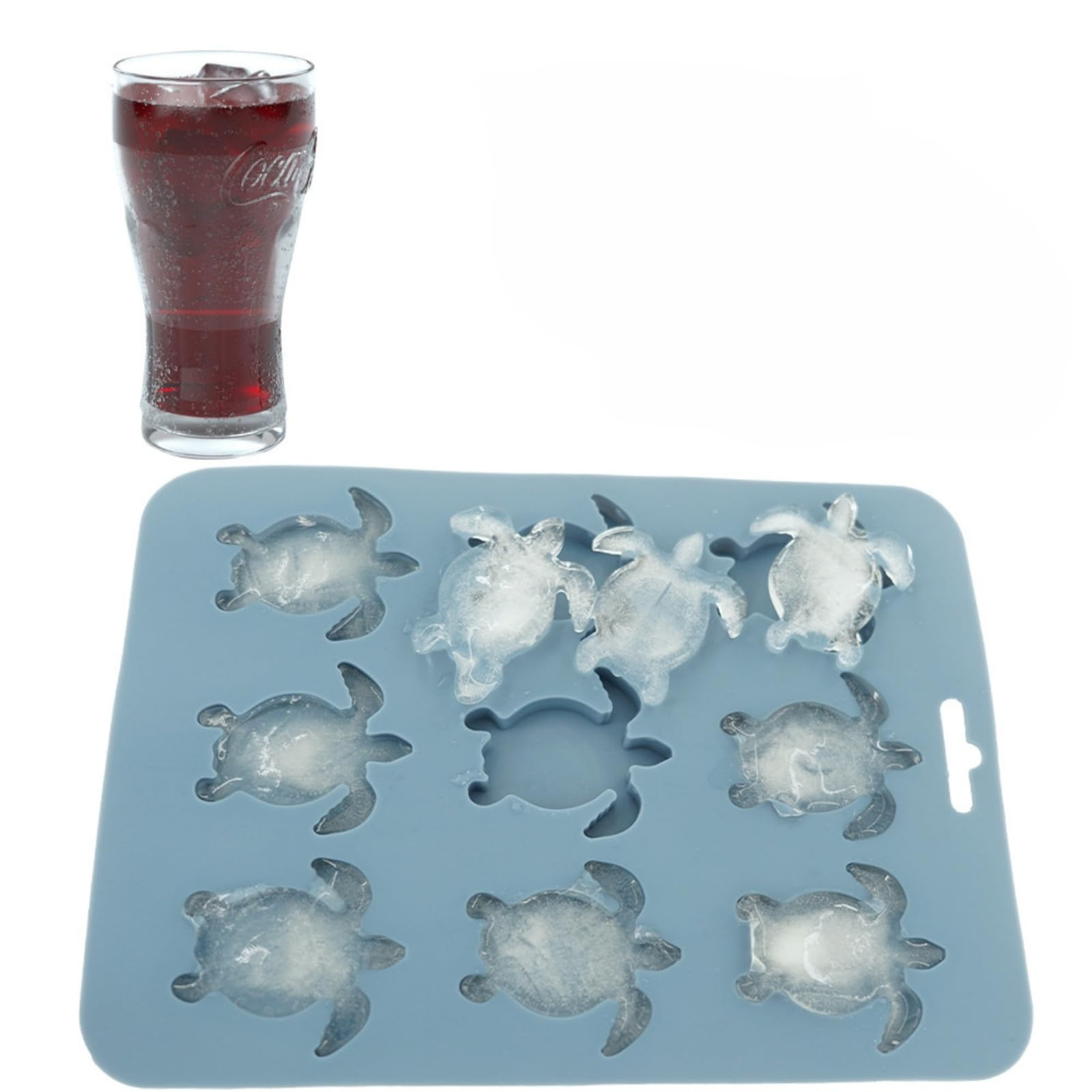 Ice Cube Mold Turtle Shaped Silicone Ice Cube Tray for Beverages, Beer, Juice, Whisky | Amazon (US)