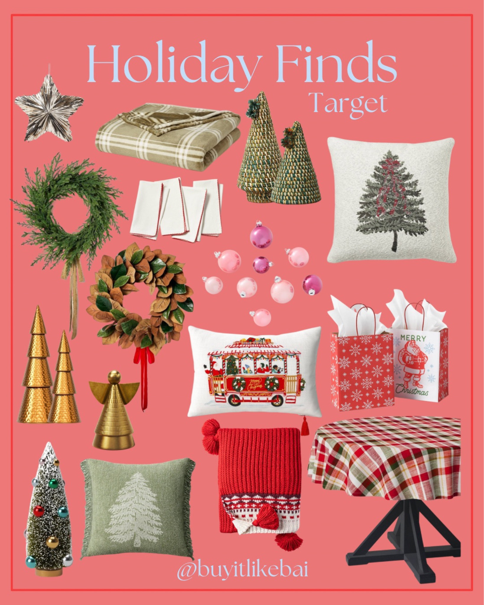 My fun target Christmas finds!!! Couldn’t resist some of these and now they are apart of my christmas decor!! 

#LTKSeasonal #LTKhome #LTKHoliday