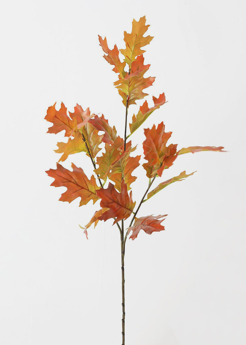Artificial Fall Oak Leaf Branch - 38 | Afloral