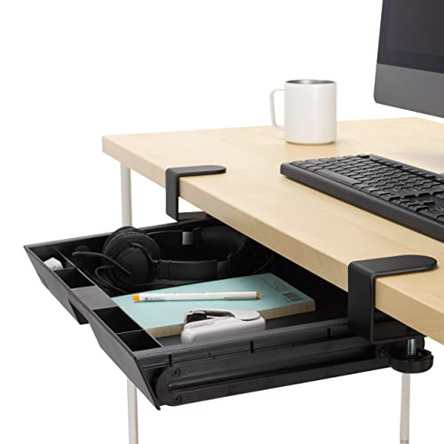 Kensington Clamp-On Storage Drawer, Under Desk Storage Drawer & Damage-Free Installation (K52175WW) | Amazon (US)