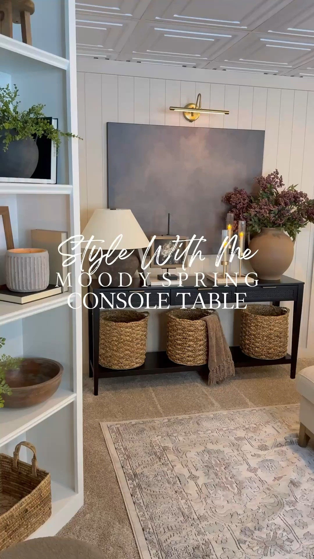 Early Spring Console Table Styling with Neutral Decor

Follow @farmtotablecreations on Instagram for more cozy home styling and seasonal finds.

This moody spring console is all about soft neutrals, warm textures, and simple layers that feel fresh but still cozy. I kept the palette calm with natural baskets, a textured lamp, soft greenery, and subtle candlelight to create an inviting moment that transitions beautifully into spring. It’s an easy setup that works in an entryway, living room, or dining space and can be refreshed throughout the season with just a few small swaps.

For Reference: 4 stems in vase. 7x9 artwork with Briarsmoke stain. Use FARMTOTABLE for 15% off artwork.

#consoletable #entrywaydecor #springdecor #neutralhome #homedecor #livingroomdecor #entrywaytable #homeinspo



#LTKSaleAlert #LTKHome