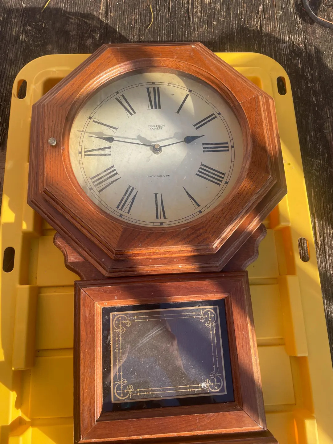 Vintage Verichron Quartz Wooden Wall Clock With Westminster Chime - Etsy | Etsy (US)