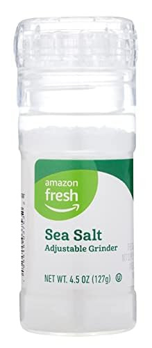 Amazon Fresh - Sea Salt, Adjustable Grinder, 4.5 oz | Amazon (US)