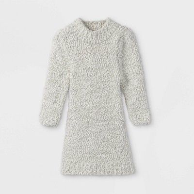 Toddler Girls' Mock Neck Sweater Dress - Cat & Jack™ Gray | Target